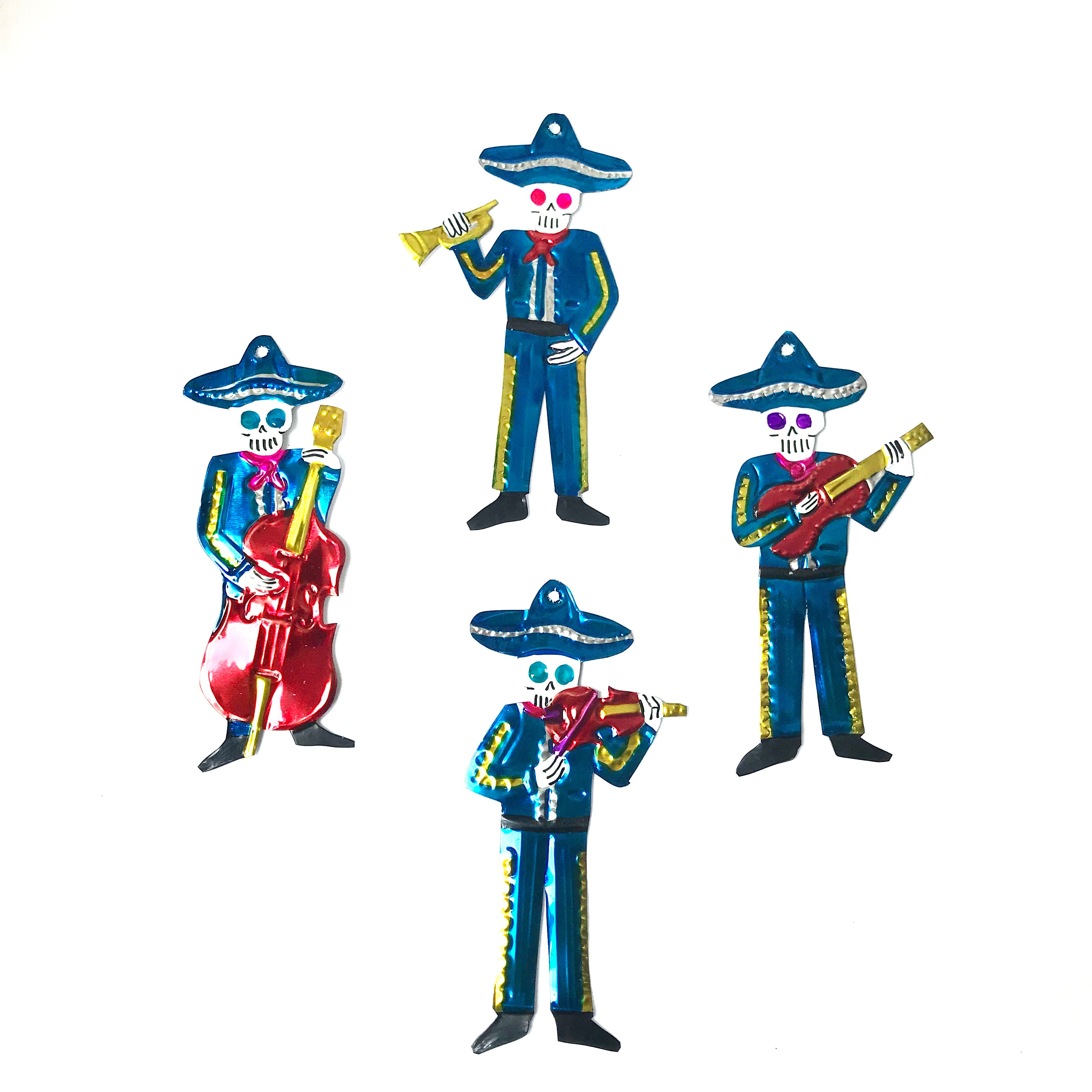 Tin skeleton band x 4