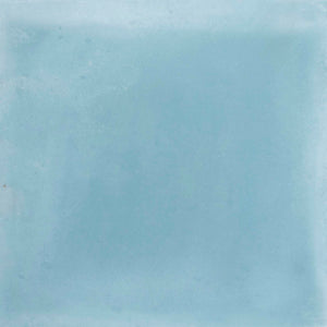 Prussian blue encaustic tile