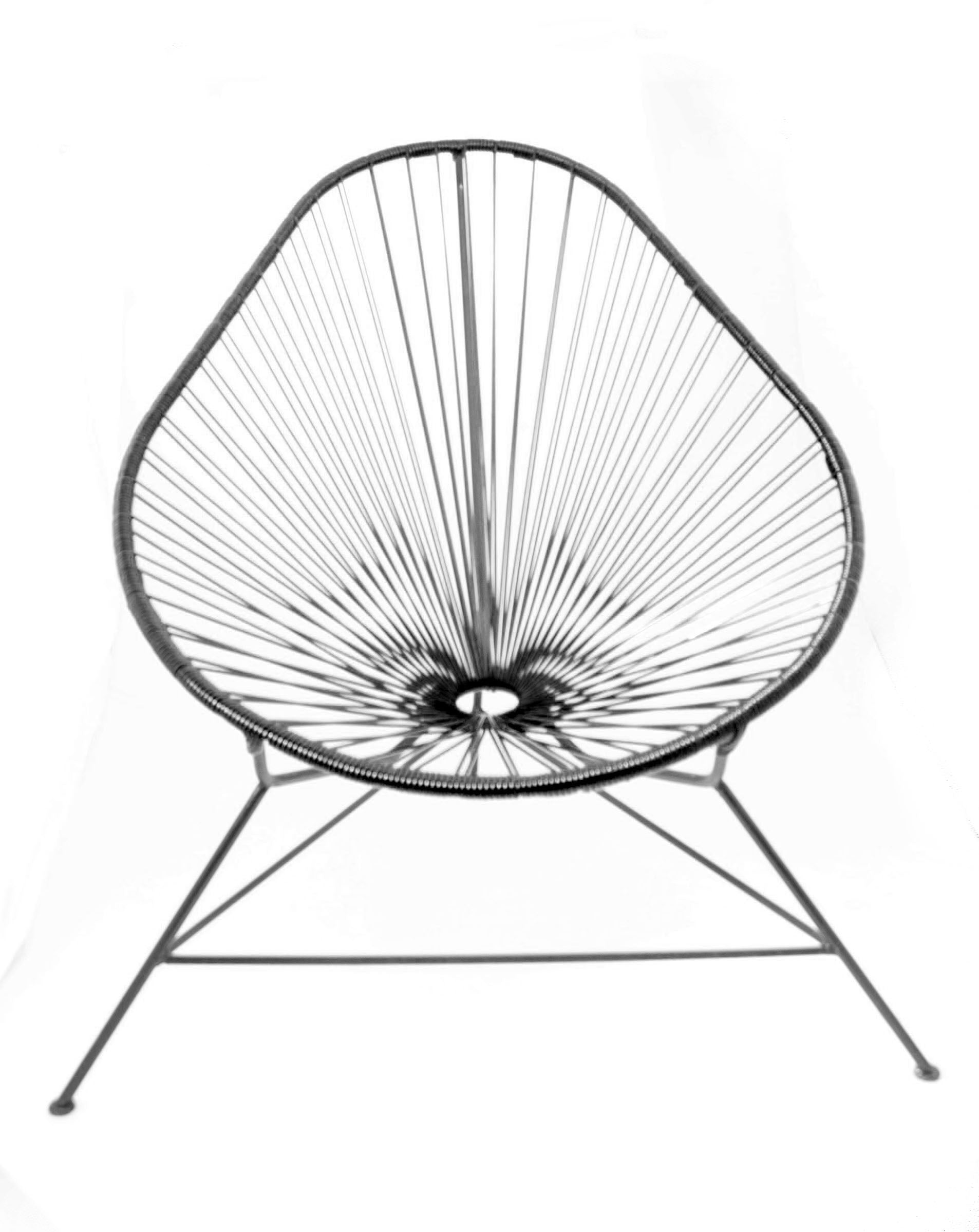 Black acapulco chair