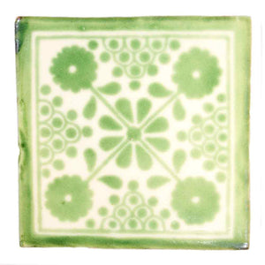Damask Green 10.5 x 10.5cm