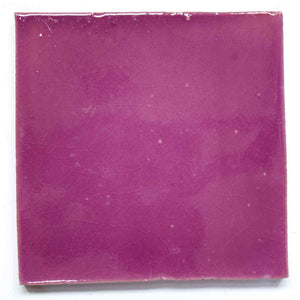 Lilac hand made tile 10.5 x 10.5cm