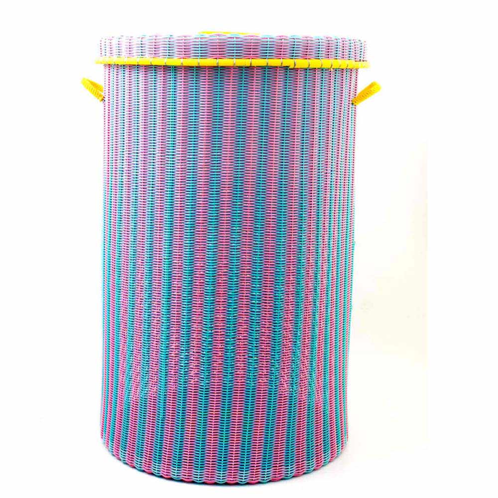 Pistachio & Pink laundry basket