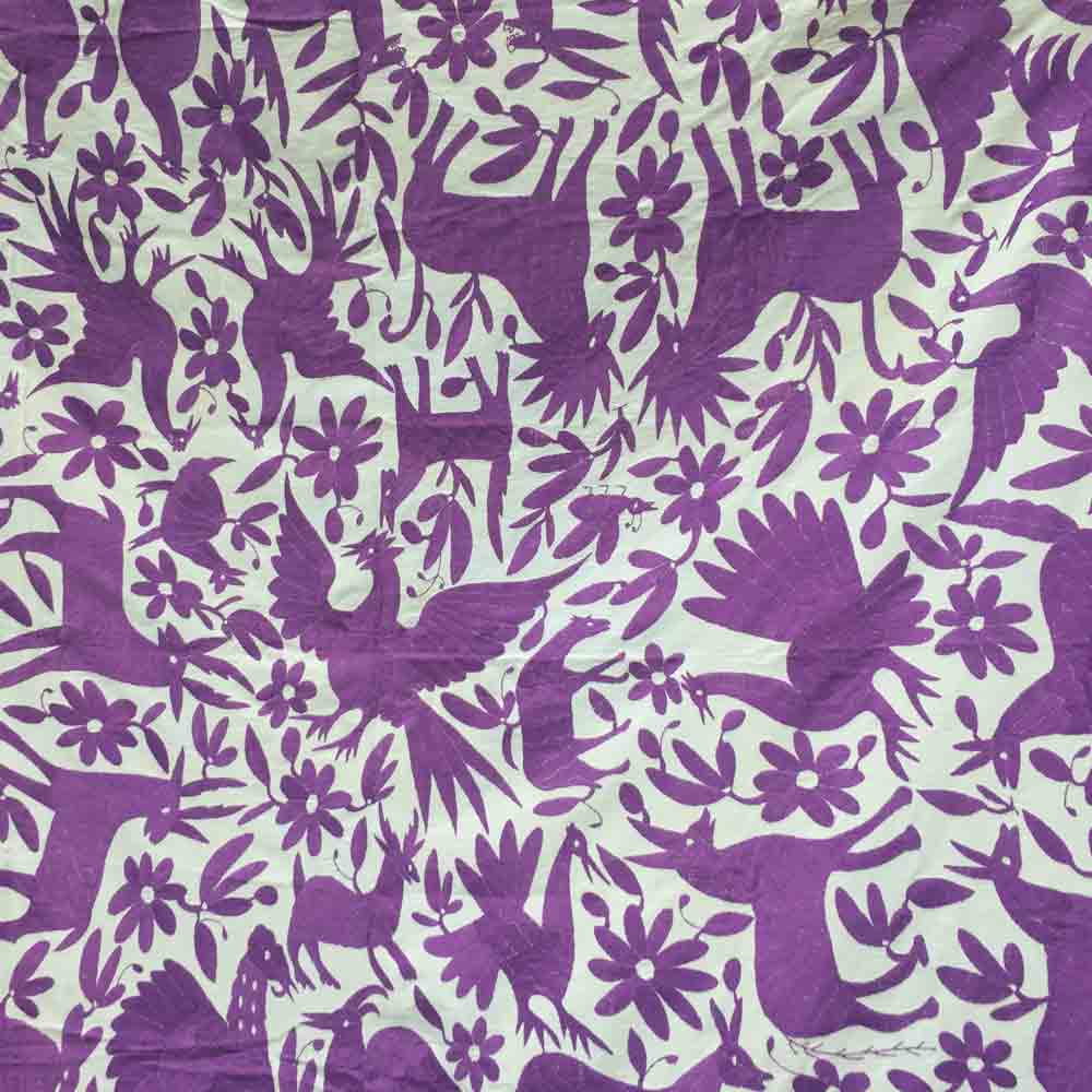 Otomi purple embroidery