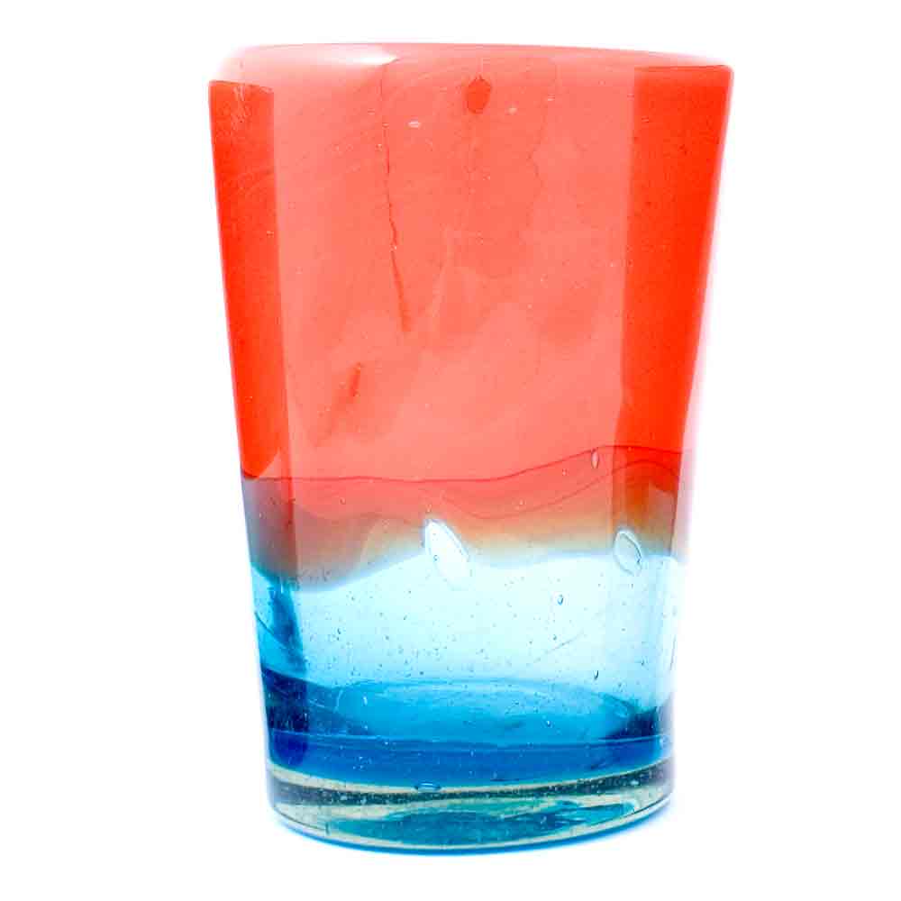Turquoise and red tumbler