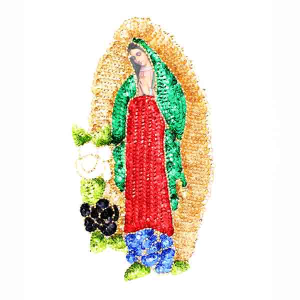 Virgen of Guadalupe sequinned - small