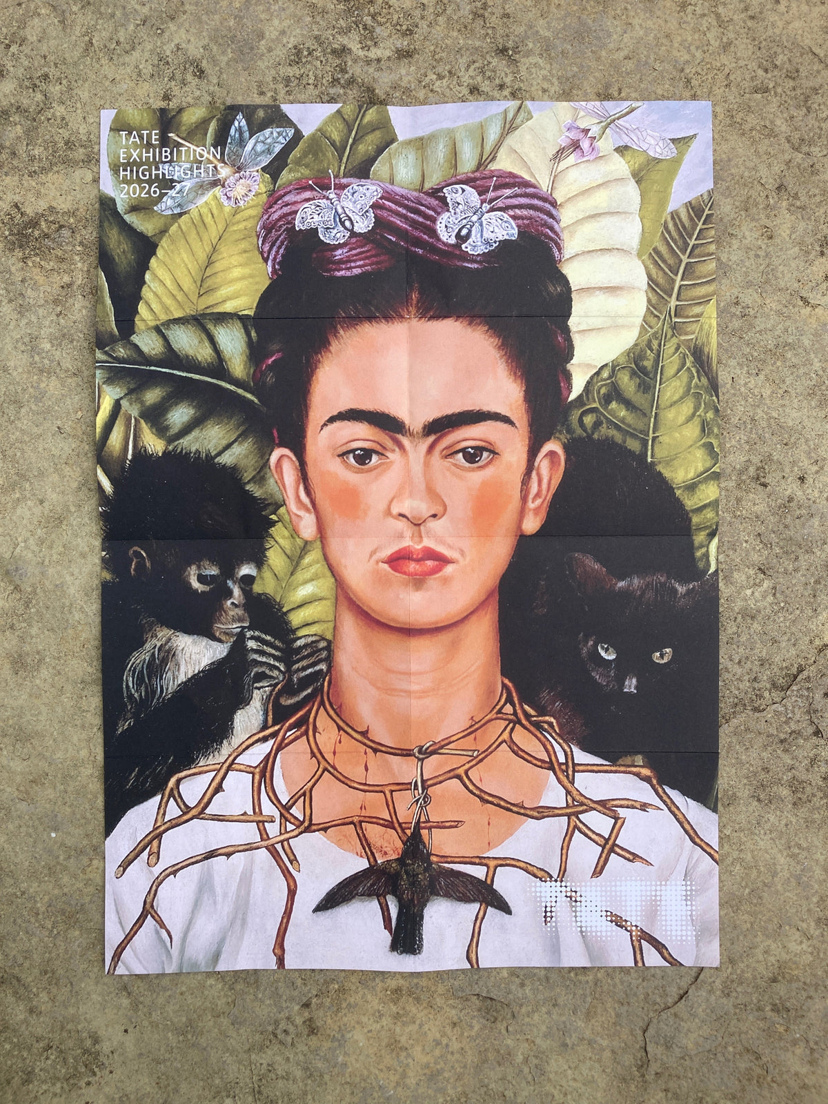 Milagros at the Frida Kahlo show