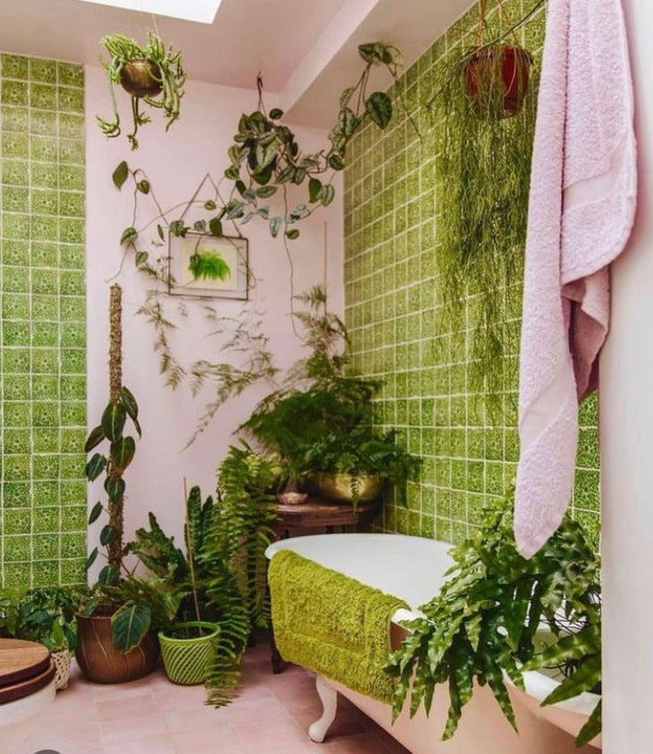Capelo green ceramic hand made tiles