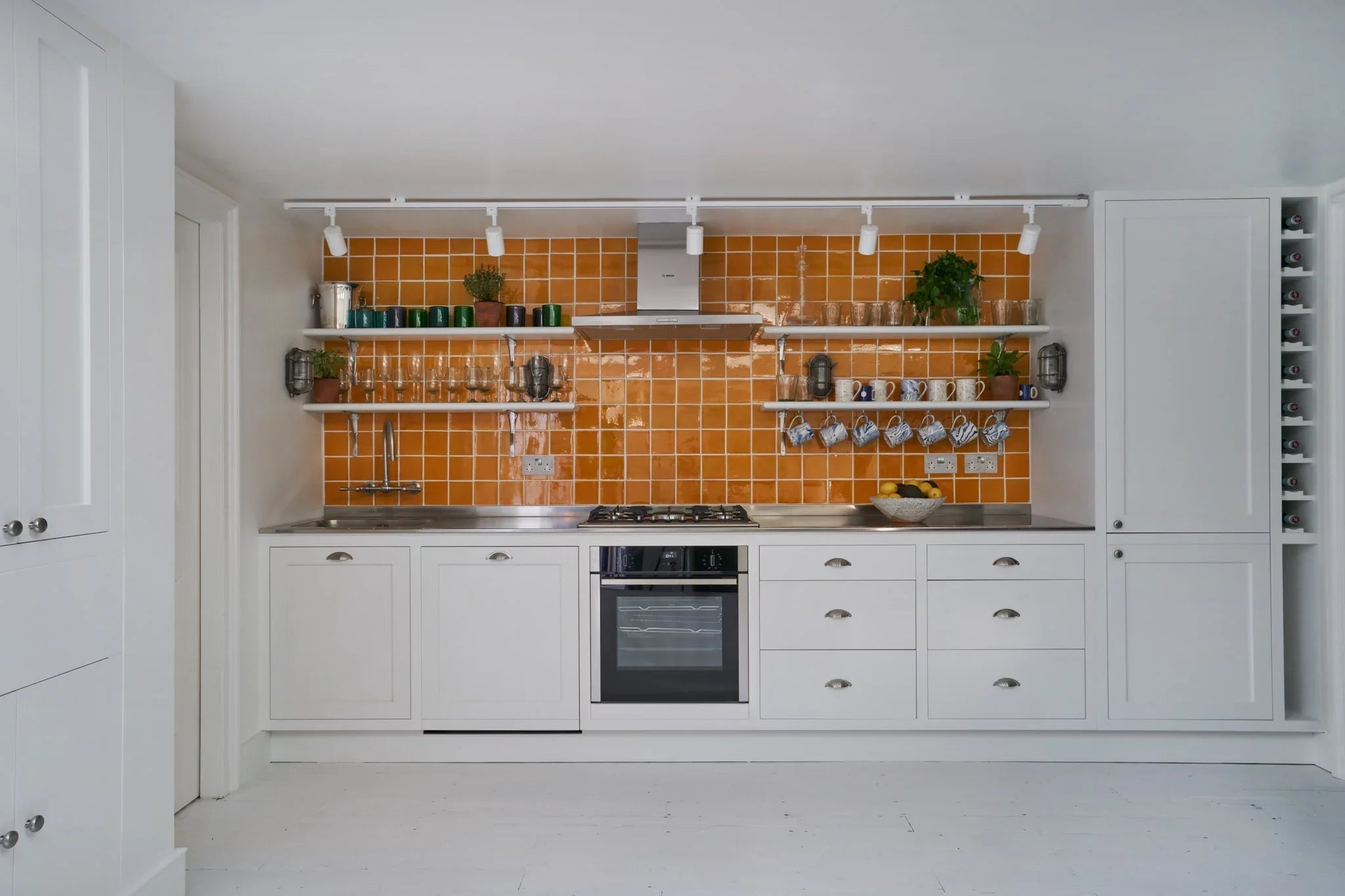 Sun tiles in kitchen by Olivia Outred