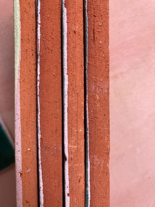 Glazed ceramic terracotta tiles