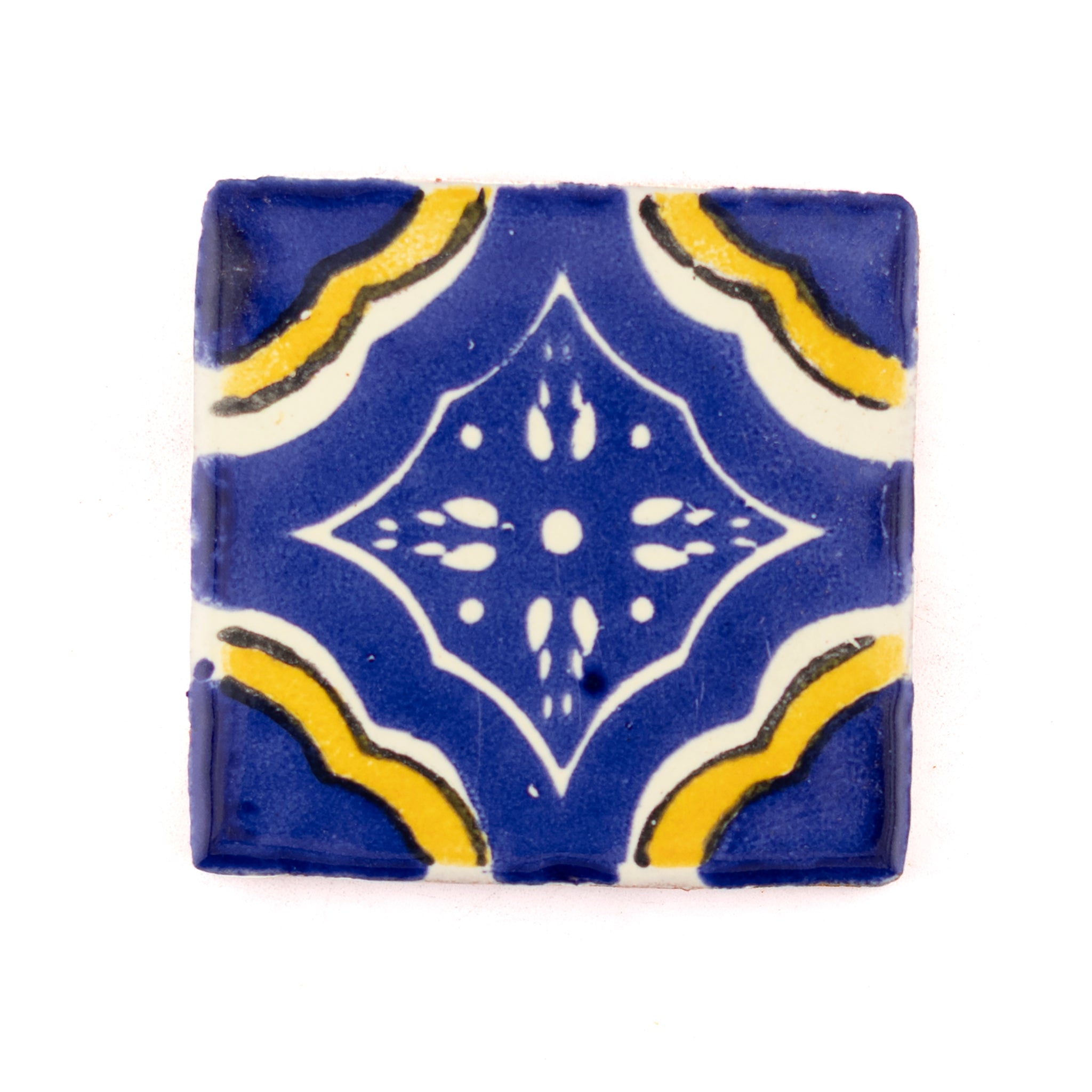Palacio blue and yellow inset