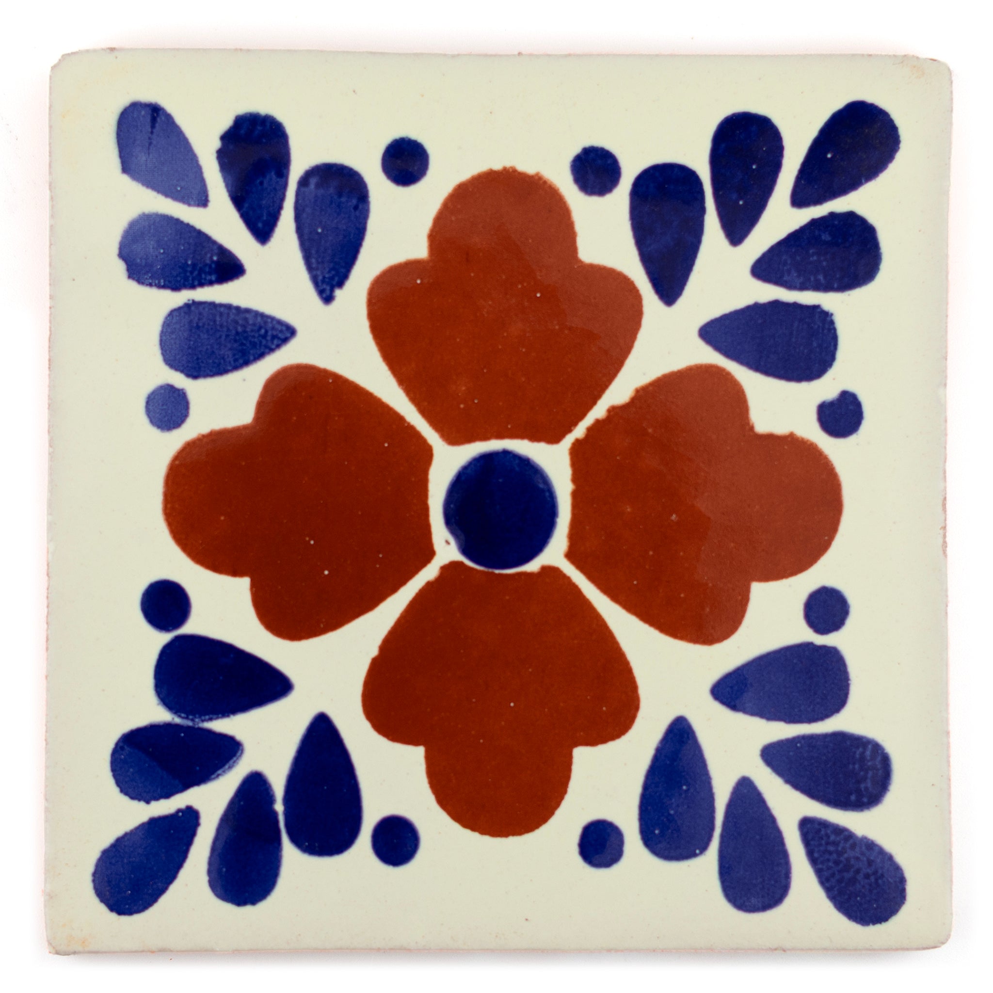 Lester blue & terracotta