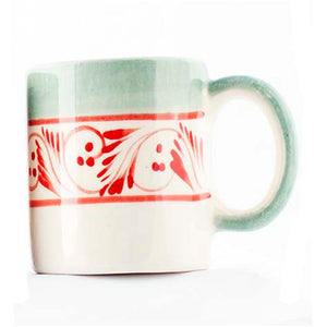 San Gabriel red & blue cup 8 x 9cm